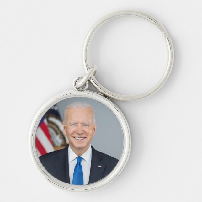 Llavero Retrato de la Casa Blanca del presidente Joe Biden (Frente)