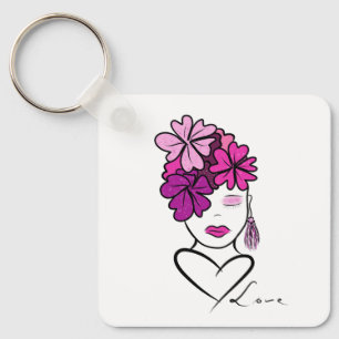 Llavero Retrato de la mujer