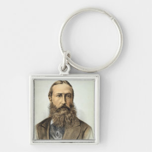 Llavero Retrato de Leopold II (1835-1909), rey de Belgiu
