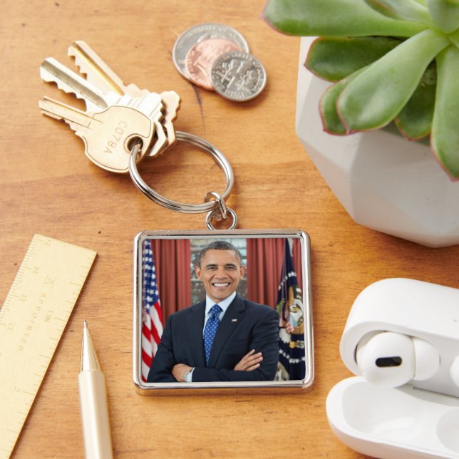 Llavero Retrato de oficina oval, Obama Barack Presidente d (Escritorio )