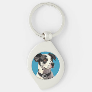 Llavero Retrato de perro dálmata