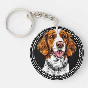 Llavero Retrato de perro lindo
