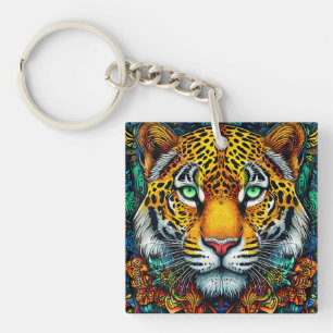 Llavero Retrato de tigre