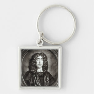Llavero Retrato de Titus Oates grabado por R. Thompson