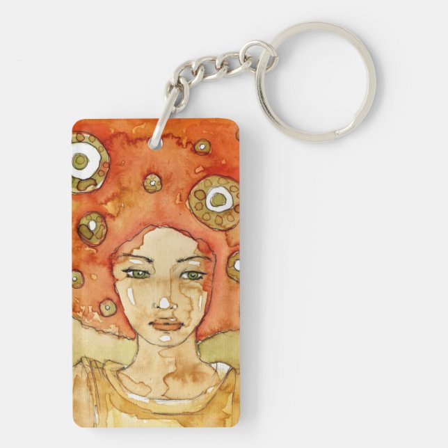 Llavero Retrato de un chica hermoso (Atrás)