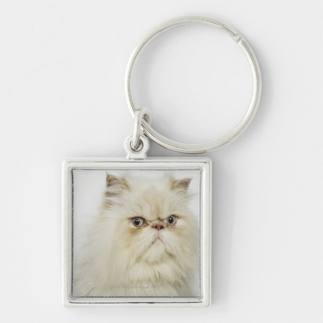 Llavero Retrato de un gato persa (Frente)