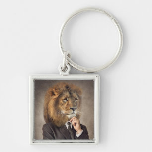 Llavero Retrato de un león