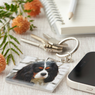 Llavero Retrato De Un Rey Charles Cavalier Spaniel