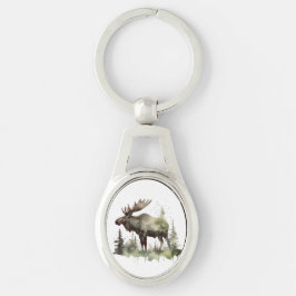 Llavero Retrato de vida silvestre Mossy Moose