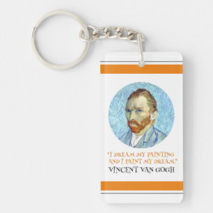 Llavero Retrato de Vincent Van Gogh con cita