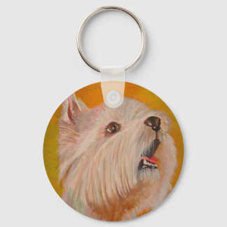 Llavero Retrato de West Highland White Terrier