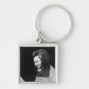 Llavero Retrato inacabado de Wolfgang Amadeus Mozart