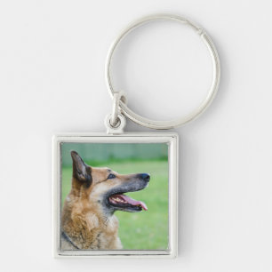 Llavero Retrato lateral del Pastor Alemán