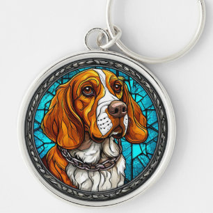 Llavero Retrato Lindo de Beagle para Regalo de Amantes de 
