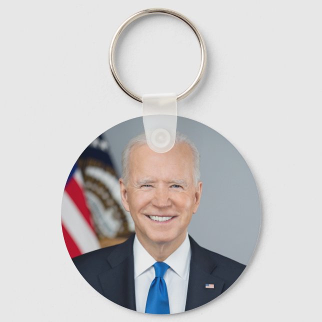 Llavero Retrato Oficial 2021 del Presidente Joe Biden (Anverso)