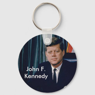 Llavero Retrato oficial de JFK del public domain