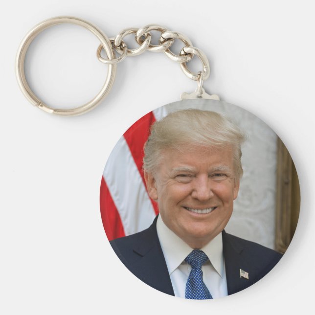 Llavero Retrato oficial del presidente Donald Trump 2017 (Frente)
