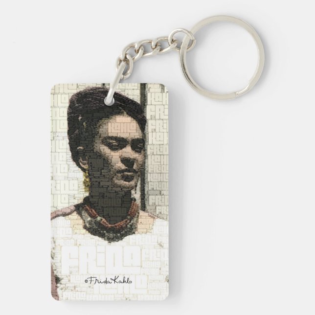 Llavero Retrato textil de Frida Kahlo (Atrás)