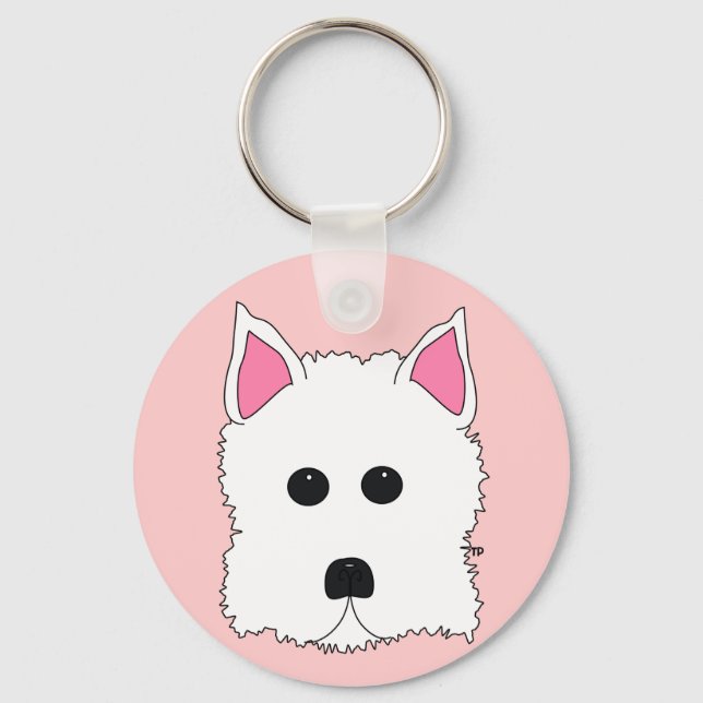 Llavero Retrato Westie (Anverso)
