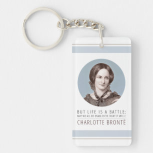 Llavero Retrato y cotización de Charlotte Bronte