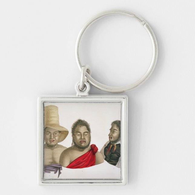 Llavero Retratos de los jefes de las islas de bocadillo, (Frente)