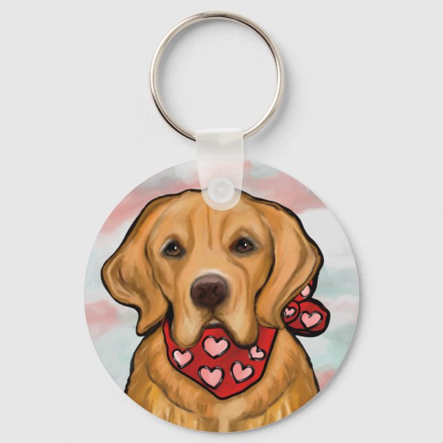 Llavero Retriever Dorado (Anverso)