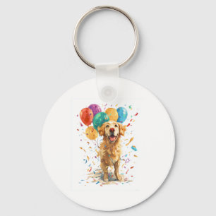 Llavero Retriever Payaso � Perro de Circo con Globos