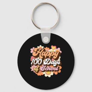 Llavero Retro 100 días de maestros escolares niños Groovy 