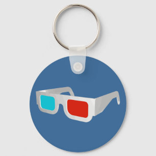 Llavero Retro 3D Glasses Graphic