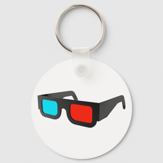 Llavero Retro 3D Glasses Graphic (Anverso)