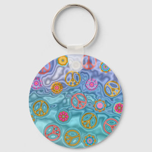 Llavero Retro 60s Peaceful Ocean Waves Apparel Gifts