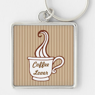 Llavero Retro Amante del Café