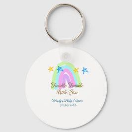 Llavero Retro arco iris twinkle pequeño estrellas bebé sh