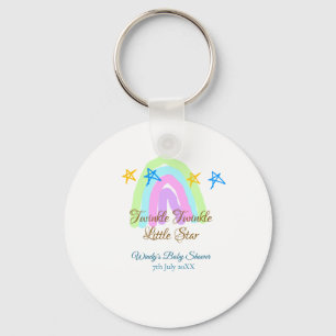 Llavero Retro arco iris twinkle pequeño estrellas bebé sh
