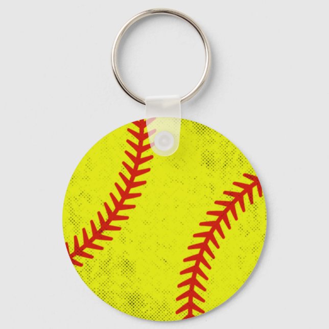 Llavero Retro Athletic Softball Fastpitch Game Day Style (Anverso)