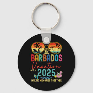 Llavero Retro Barbados Vacation 2025 Recuerdos que coincid
