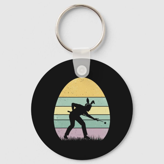 Llavero Retro Billard Easter Egy Easter Day Billiard Mujer (Anverso)