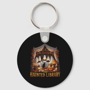 Llavero Retro Bookish Witch Boo Ghost Haunted Bookstore Ha