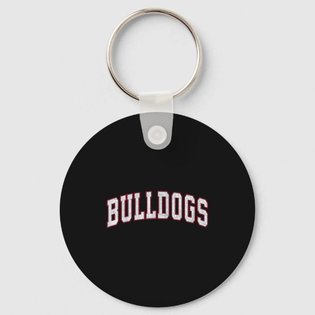 Llavero Retro Bulldogs For Men Women Boys Girls Kids  (Anverso)