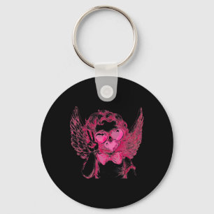 Llavero Retro Cupido San Valentín Soplando Burbuja Arte An