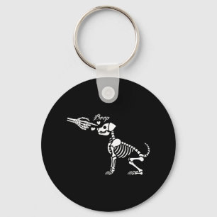 Llavero Retro Cute Skeleton Hand Boop Dog Funny Halloween