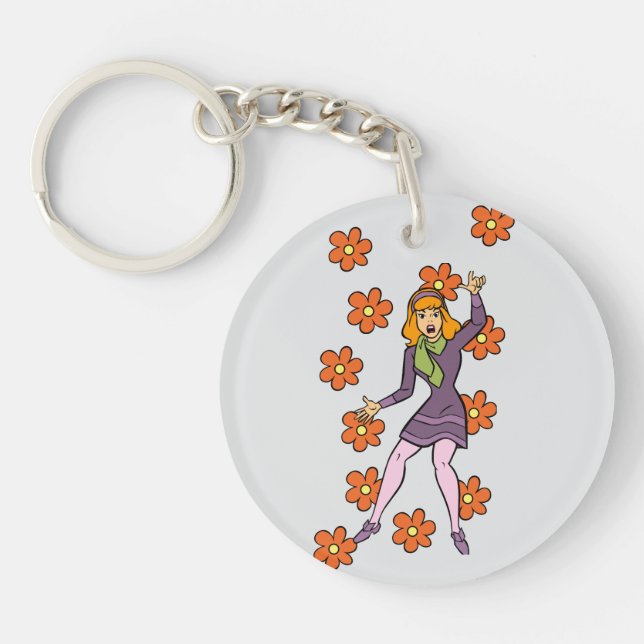 Llavero Retro Daphne Scooby-Doo Flower Power (Frente)