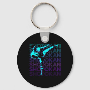 Llavero Retro de artes marciales japonesas de Shotokan Kar