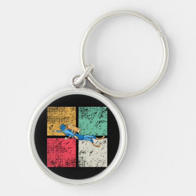 Llavero Retro de buceo (Frente)