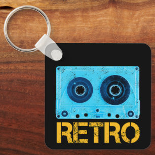 Llavero Retro de cinta Buscar Fiesta de cassette de época