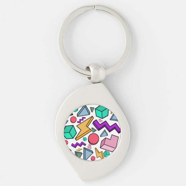 Llavero Retro de cosecha estética de los años 80 (Anverso)