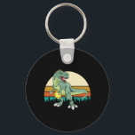 Llavero Retro Dino Dinosaur Golfer Gift T Rex Disc Golf<br><div class="desc">Retro Dino Dinosaur Golfer Gift T Rex Disc Golf</div>