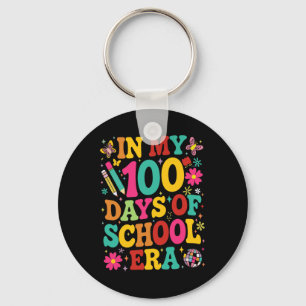 Llavero Retro En Mis 100 Días Escolares En La Época 100 De