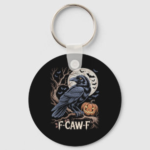 Llavero Retro F-Caw-F Pájaro Cuervo Divertido Cuervo Pájar