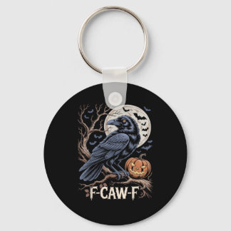 Llavero Retro F-Caw-F Pájaro Cuervo Divertido Cuervo Pájar